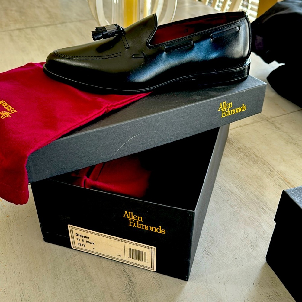 Brand new Allen Edmond, black , size 12